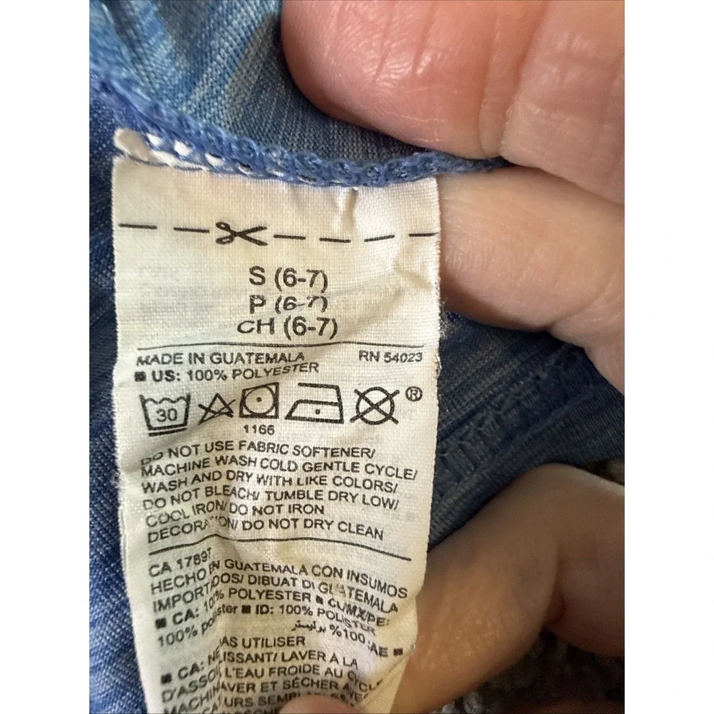 Old Navy Active Go Dry Kids Polo Shirt Blue Size S